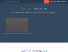 Tablet Screenshot of iwantsomehelp.net